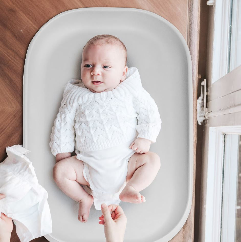 BabyGo - Salteluta de infasat din spuma Luxepad, Grey