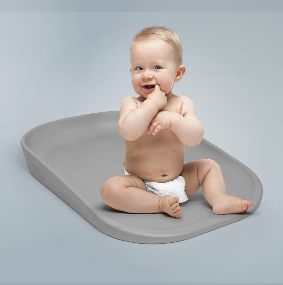 BabyGo - Salteluta de infasat din spuma Luxepad, Grey