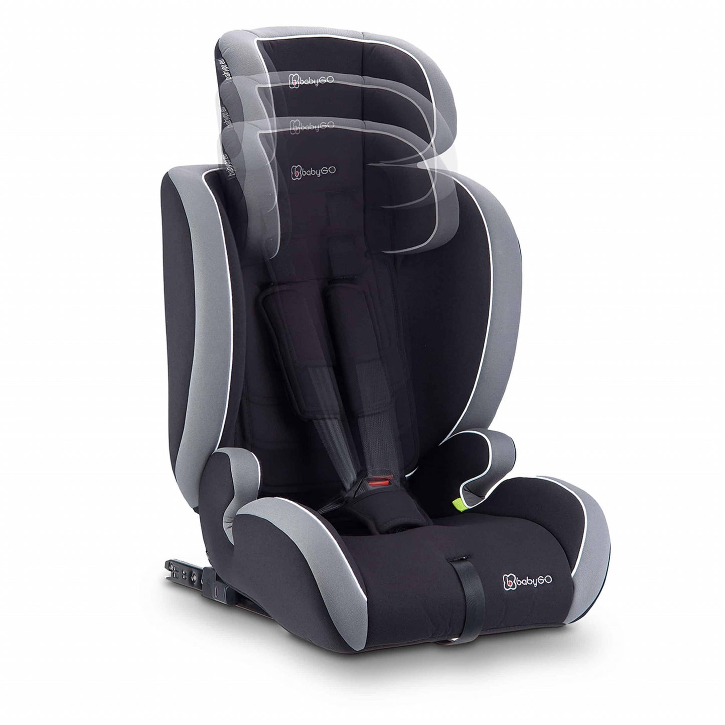 BabyGo - Scaun auto i-Size FreeFix Grey, 76-150 cm, certificat R129