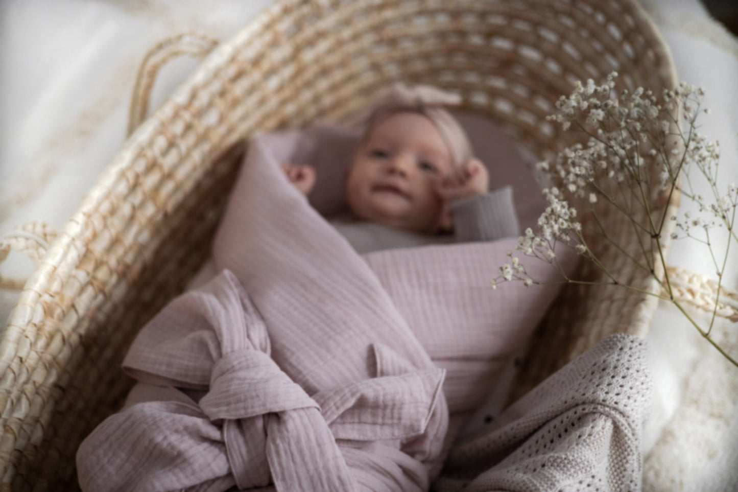 Wrap Babyhorn nou nascut Bumbac - Muselina Sleepee