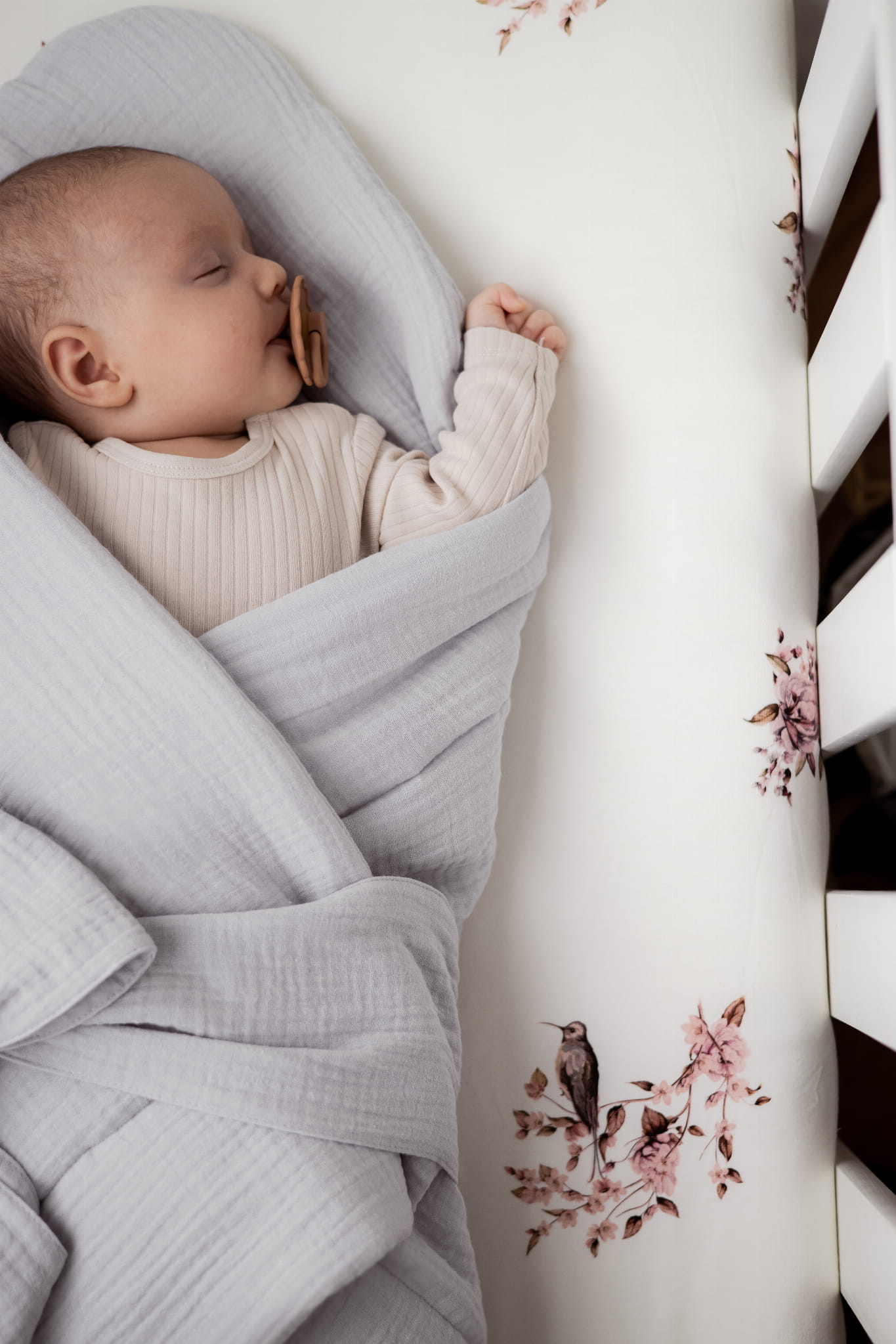 Wrap Babyhorn nou nascut Bumbac - Muselina Sleepee