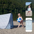 Babymoov - Cort cu protectie anti UV 50+ Blue Waves