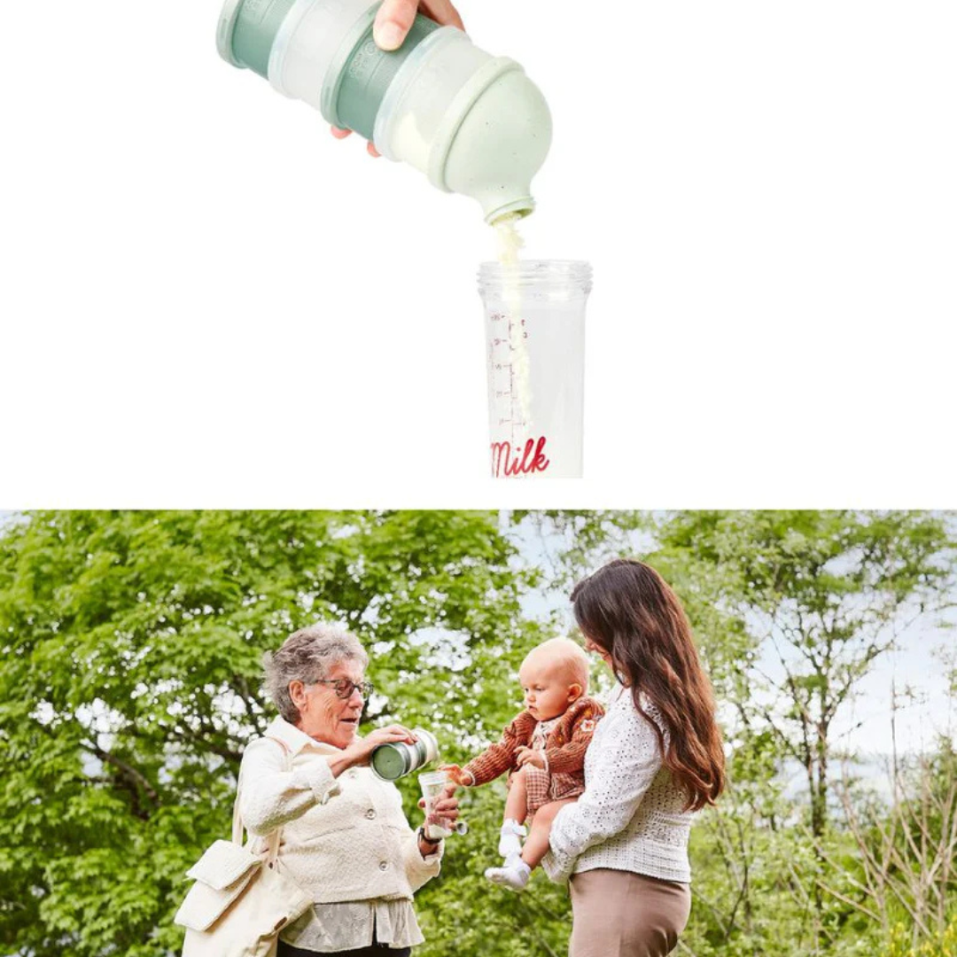 Babymoov - Dozator lapte praf Babydose Mineral Green