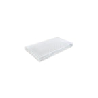 Saltea BabyNeeds Cocos Confort II 120x60x12 cm albă – vedere de ansamblu cu husa albă