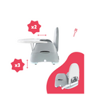 Booster compact Badabulle Home&Go din materiale reciclabile