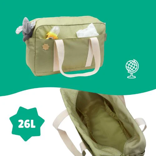 Badabulle - Geanta pentru scutece tip bowling Olive