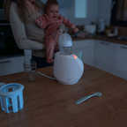 Incalzitor de biberoane si borcane Badabulle Easy+ Pastel pentru casa