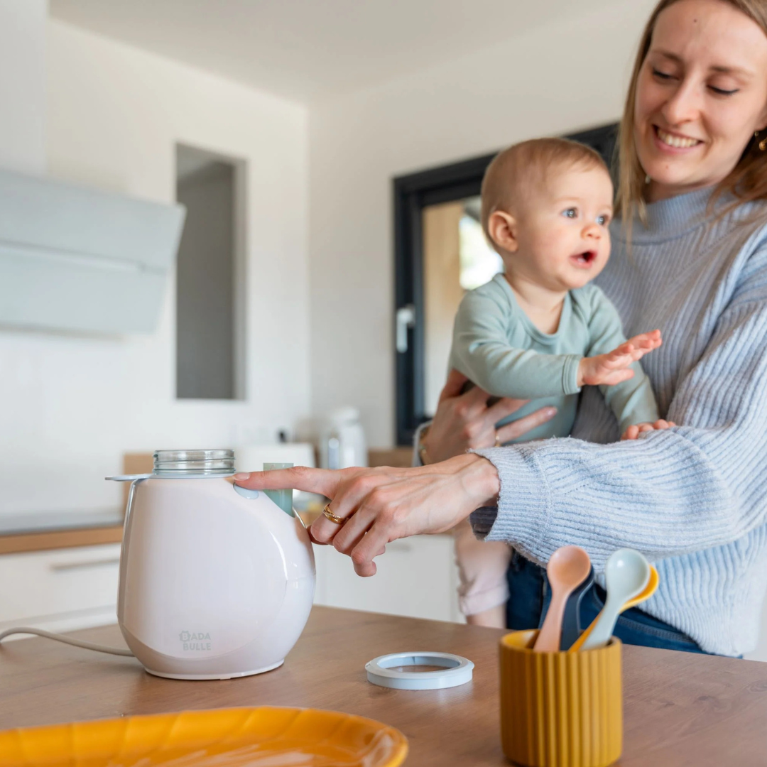 Badabulle – Incalzitor de biberoane/borcane pentru casa Easy+ Pastel