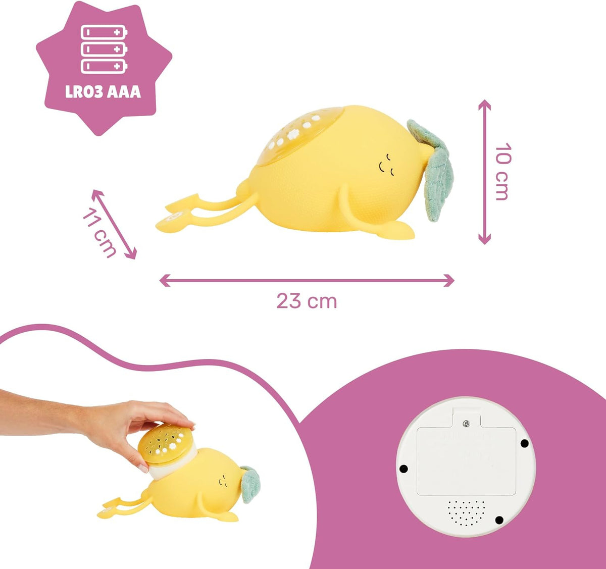 Lampa de veghe Badabulle Basile Lamaie cu proiectii
