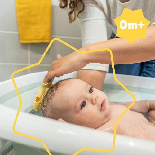 Perie de masaj din silicon pentru scalpul bebelusului Badabulle