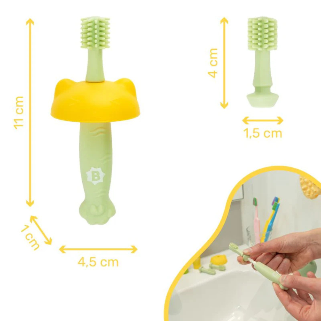 Badabulle - Periuta de dinti din silicon pentru bebelusi