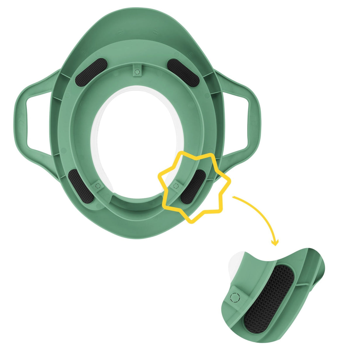 Badabulle - Reductor Wc Cu Manere Verde