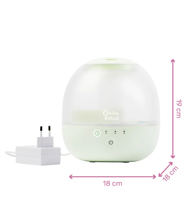 Umidificator și Lampă de Veghe Badabulle Bubble 2L 16h Abur Rece