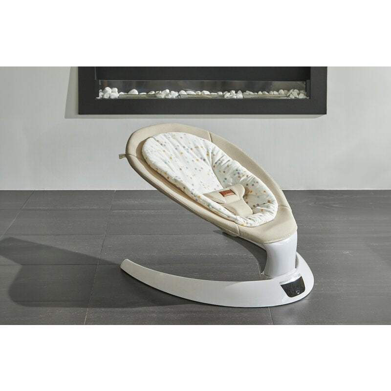 Balansoar electric, Jane, Moon, Cu 5 trepte de viteza, Timer, 12 melodii si 5 sunete ale naturii, Conform cu standardul european EN 12790:2023, Iris