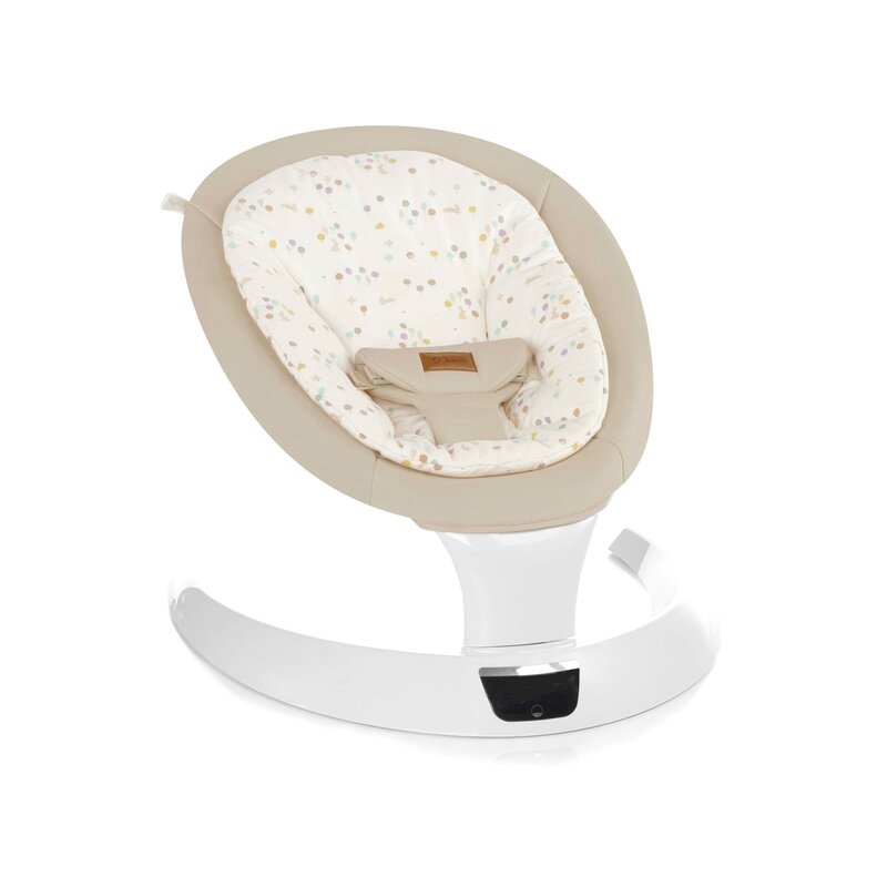 Balansoar electric, Jane, Moon, Cu 5 trepte de viteza, Timer, 12 melodii si 5 sunete ale naturii, Conform cu standardul european EN 12790:2023, Iris