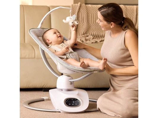 Balansoar Electric Momcozy CocoSway cu Mișcare 3D - 6 Moduri, Rotativ 180°, Telecomandă