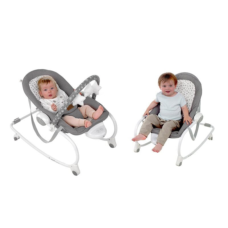 Balansoar, Jane, Evolution, Cu vibratii si melodii, Bara de jucarii si spatar reglabil, Conform cu standardul european de siguranta EN 12790:2023, Sesame