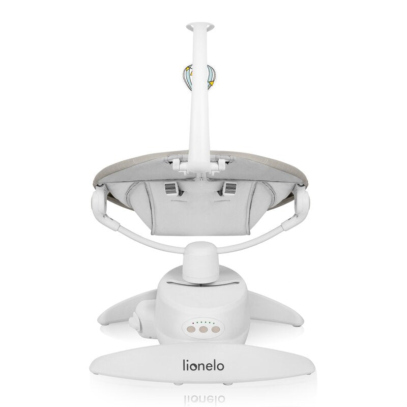 Balansoar, Lionelo, Iris, 2 in 1, Rotire 360 grade, Electric, Cu 3 moduri de leganare, Cu 5 trepte de viteza, Cu 3 pozitii de inclinare, 12 melodii, Silentios, Pana la 9 kg, Bej