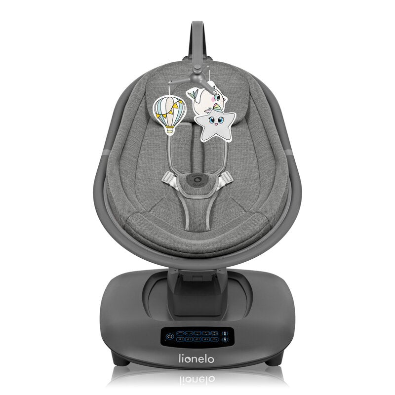 Balansoar electric Lionelo Blossom Gri - vedere laterala