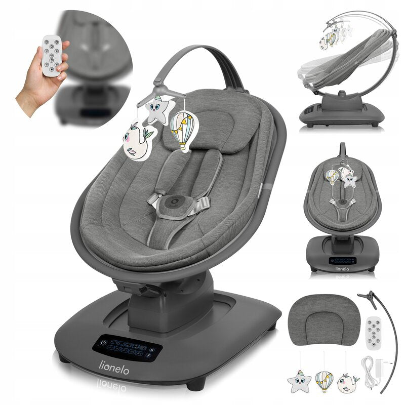 Balansoar electric Lionelo Blossom, Gri
