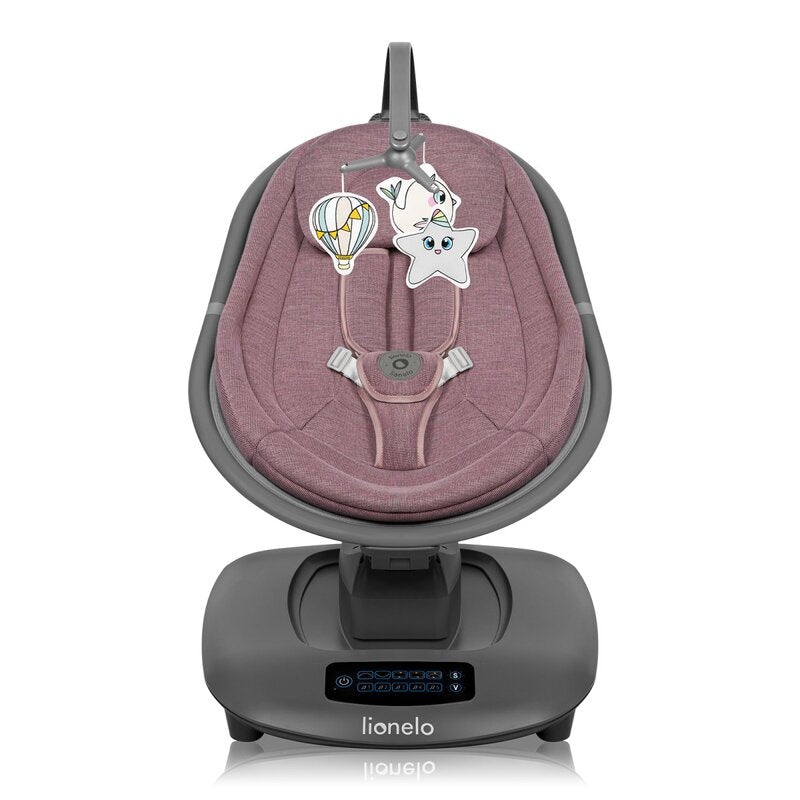 Balansoar electric Lionelo Blossom Mov - vedere laterala