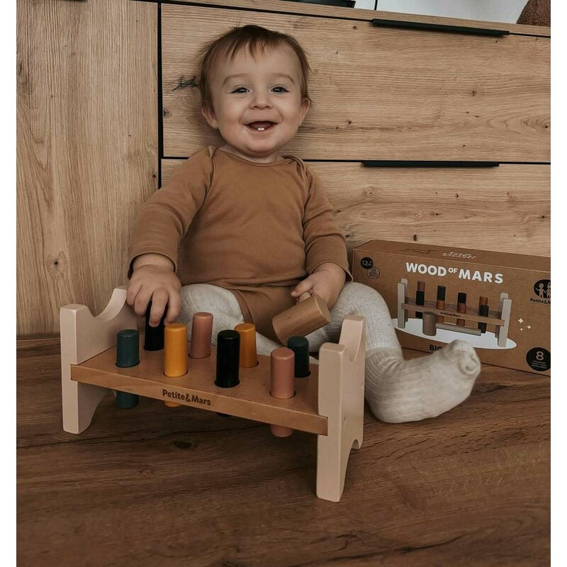 Banc de lucru, Petite&Mars, Big Bang Wood of Mars, 12 luni+, Multicolor