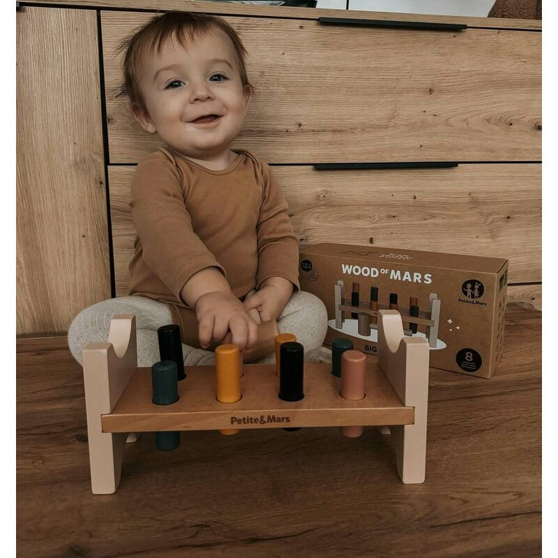 Banc de lucru, Petite&Mars, Big Bang Wood of Mars, 12 luni+, Multicolor