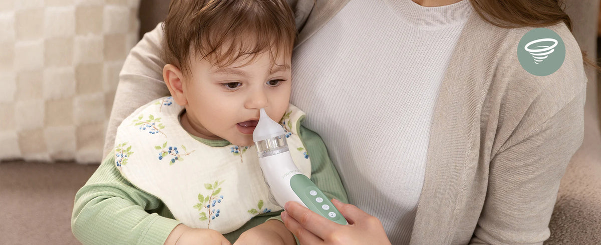 Aspirator nazal electric Momcozy BreezyClear cu spray salin