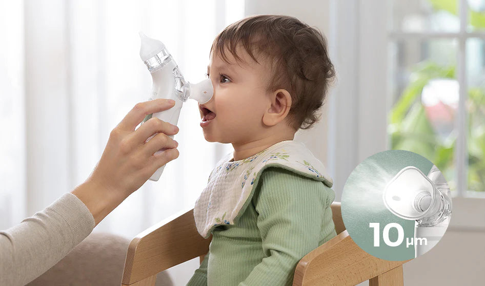 Aspirator nazal electric Momcozy BreezyClear cu spray salin