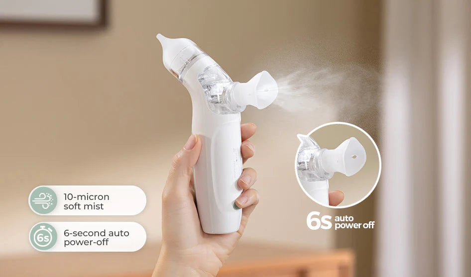 Aspirator nazal electric Momcozy BreezyClear cu spray salin