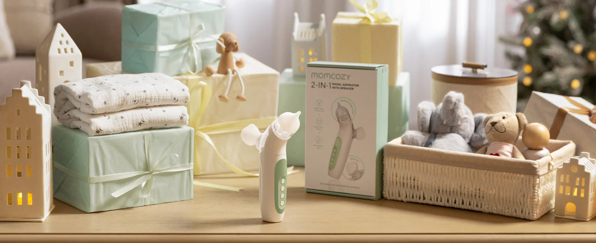 Aspirator nazal electric Momcozy BreezyClear cu spray salin