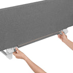 Bariera de pat Lionelo Lora XL Gri – structura de fixare