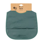 Baveta impermeabila Petite&Mars Nate Verde, cu buzunar si velcro