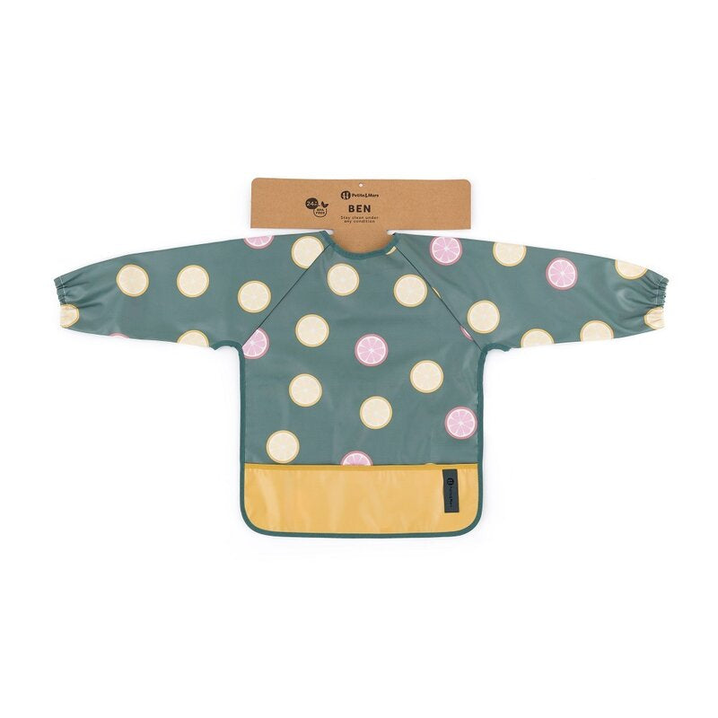 Baveta cu maneci lungi Petite&Mars Beige Citrus, imagine 4