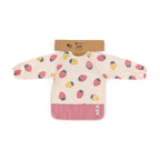 Baveta cu maneci lungi Petite&Mars Beige Strawberries, imagine 4