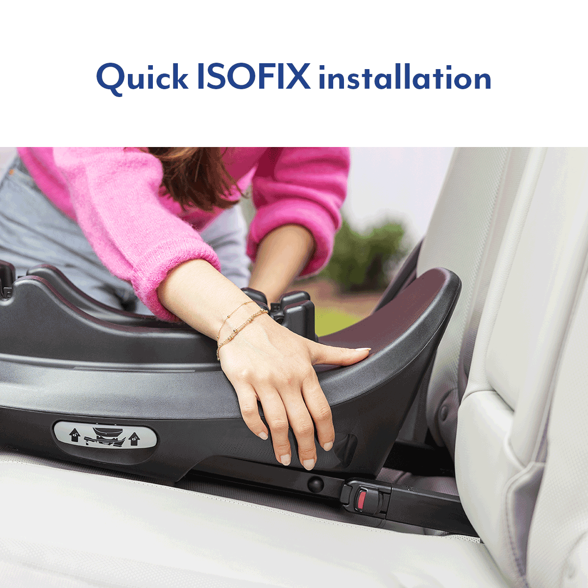 Baza Isofix Rotativa Graco SnugTurn i-Size cu Rotire 360° Protectie R129