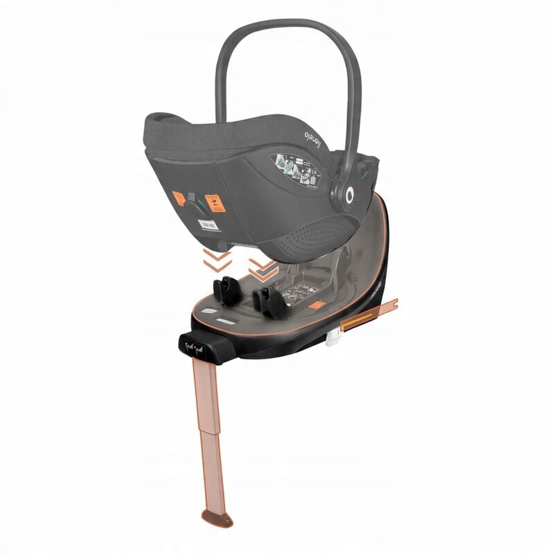 Baza ISOFIX rotativa 360 Lionelo Moxie i-Size Negru