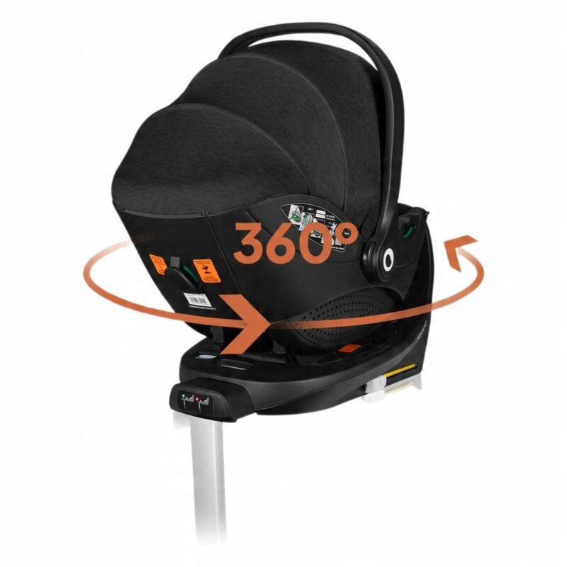 Baza ISOFIX rotativa 360 Lionelo Moxie i-Size Negru