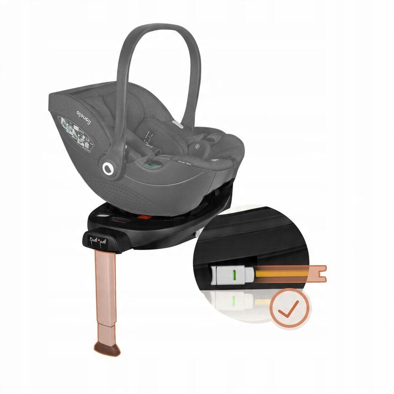 Baza ISOFIX rotativa 360 Lionelo Moxie i-Size Negru