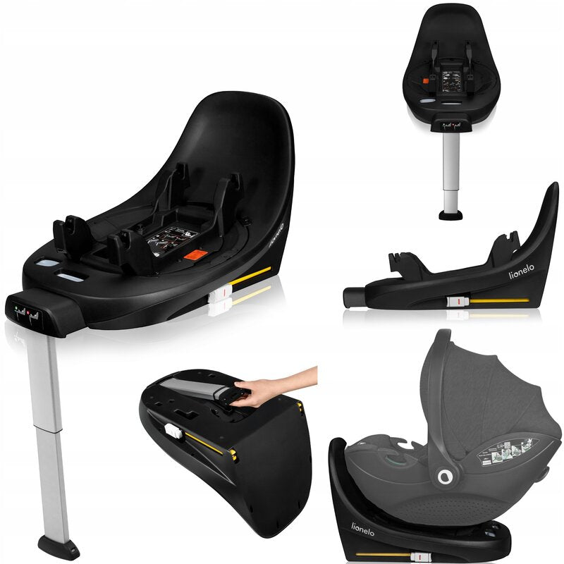 Baza ISOFIX rotativa 360 Lionelo Moxie i-Size Negru - detaliu