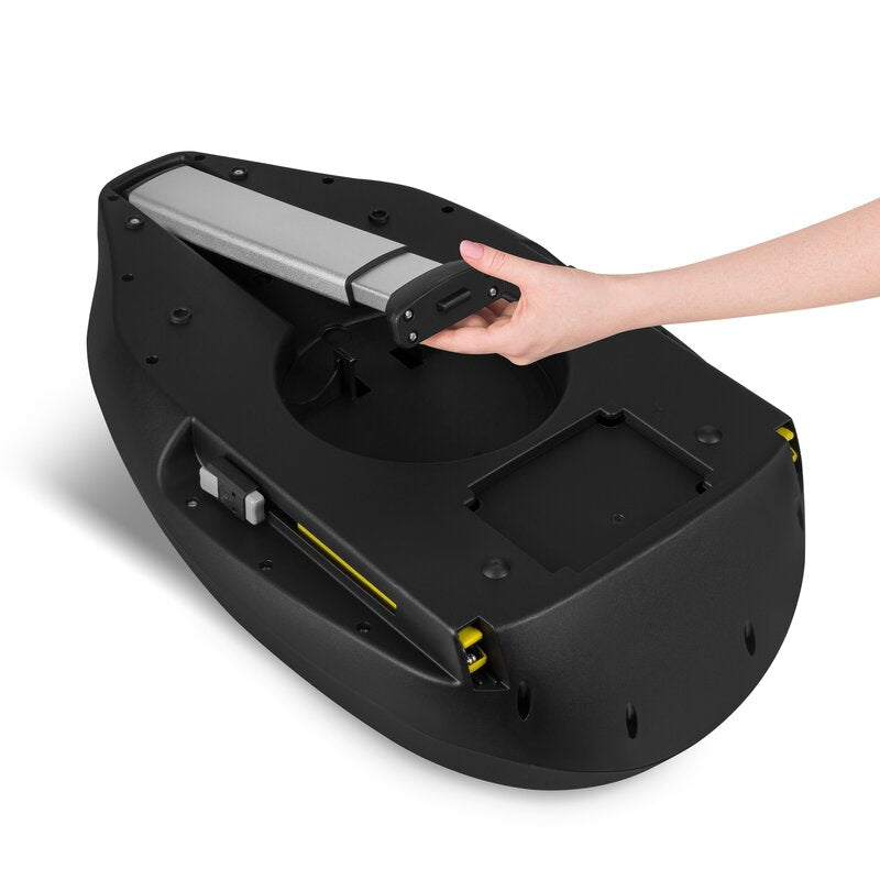 Baza scaun auto i-Size PLUS, Lionelo, Astrid, Cu Isofix, Cu indicatori pentru instalare corecta, Rotire 180 grade, Negru