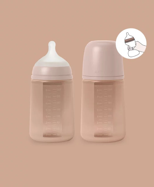 Biberon anticolici din silicon Suavinex Colour Essence 240 ml cu tetina SX Pro