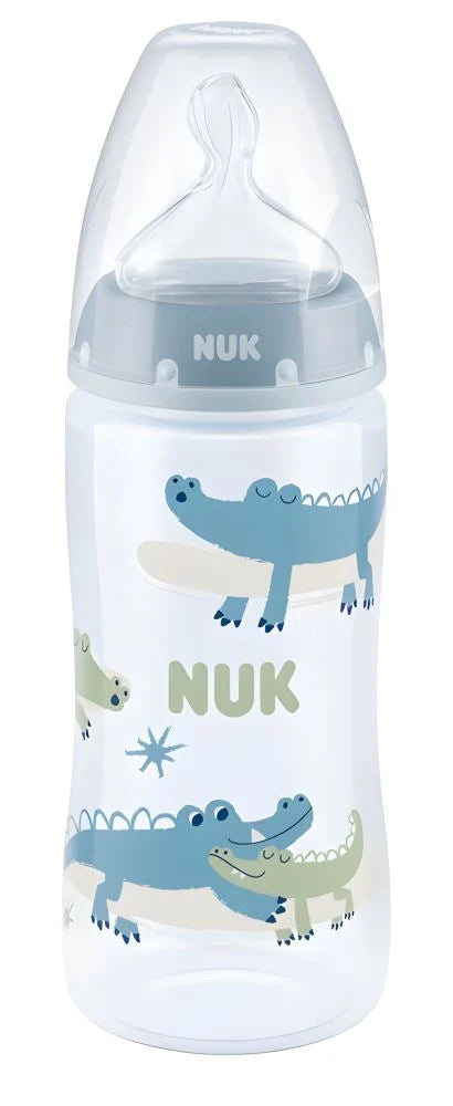 Biberon Nuk First Choice 300ml Control Temperatură Tetină Silicon 0-6 Luni