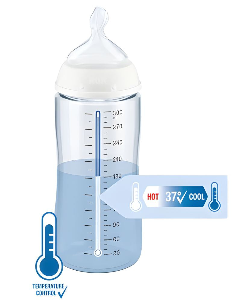 Biberon NUK First Choice 300ml Control Temperatură Tetină Silicon M 0-6 Luni Tigru