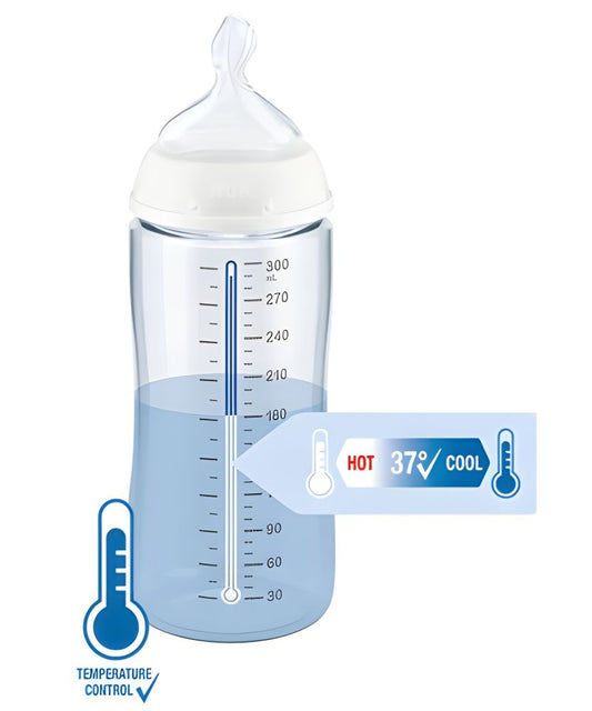 Biberon NUK First Choice 300ml Control Temperatură Tetină Silicon M 0-6 Luni Tigru