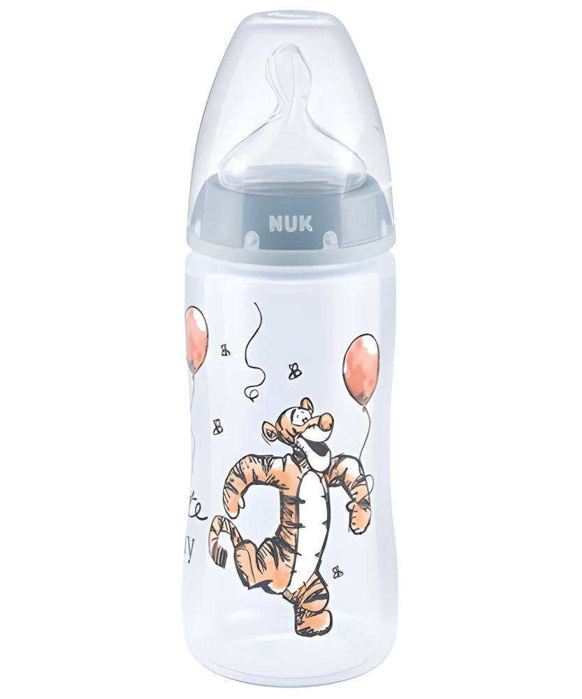 Biberon NUK First Choice 300ml Control Temperatură Tetină Silicon M 0-6 Luni Tigru