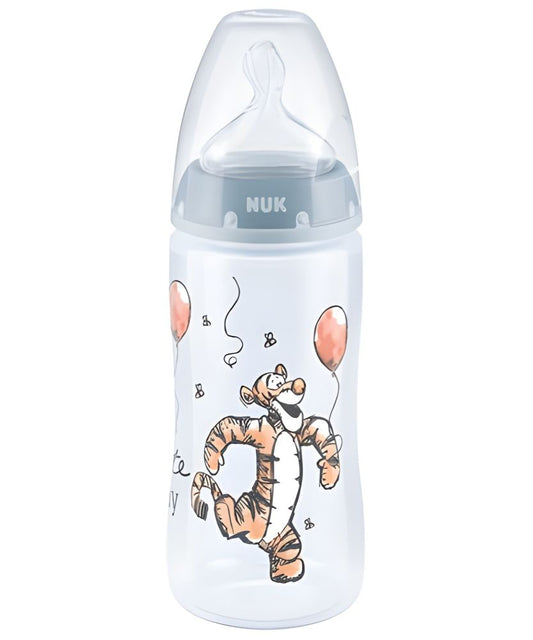 Biberon NUK First Choice 300ml Control Temperatură Tetină Silicon M 0-6 Luni Tigru