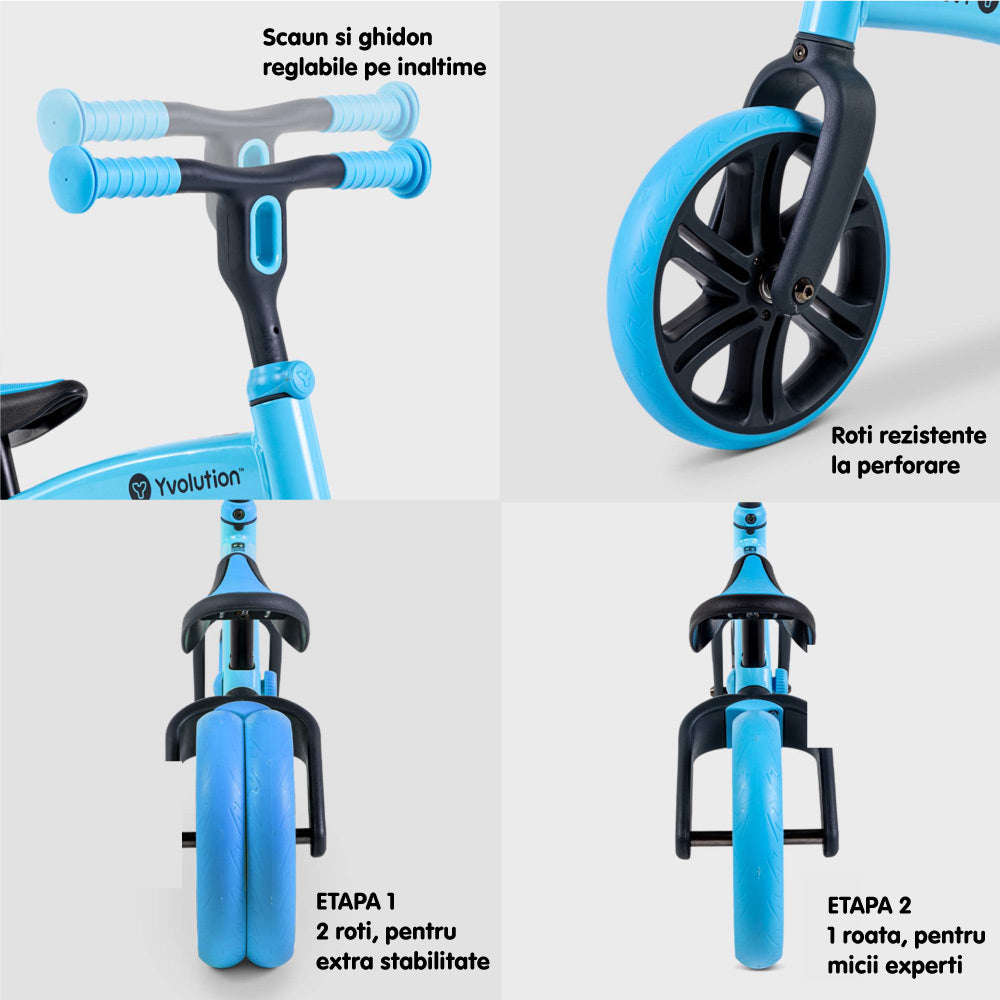 Bicicleta echilibru Yvolution Y Velo Junior Blue
