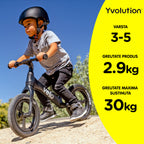 Bicicleta de echilibru Yvolution Y Velo Pro 12 inch 2,9 kg pentru 3-5 ani