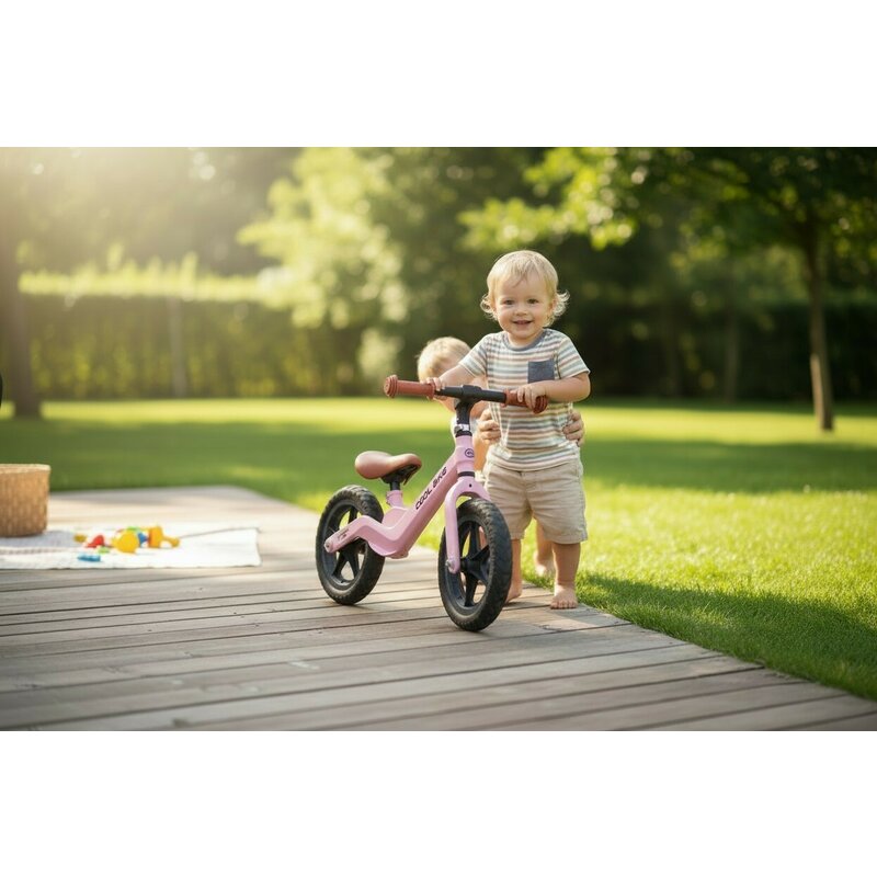 Bicicleta fara pedale, Free2Move, Cool Bike, Cu ghidon si sa reglabile, Roti din EVA, Pana in 30 Kg, Roti 12 inch, 24 luni+, Pink